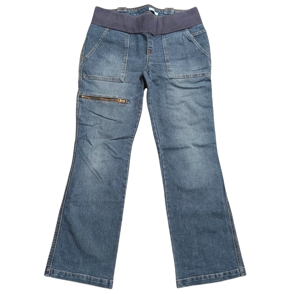 Old Navy Maternity M‎ Medium Underbelly Boot Jeans Bootcut Stretch